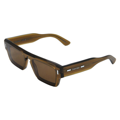 Brown Rectangular Men's Sunglasses