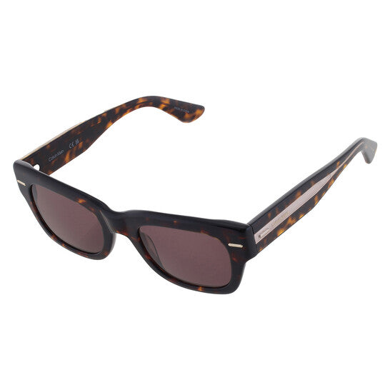 Burgundy Rectangular Men's Sunglasses