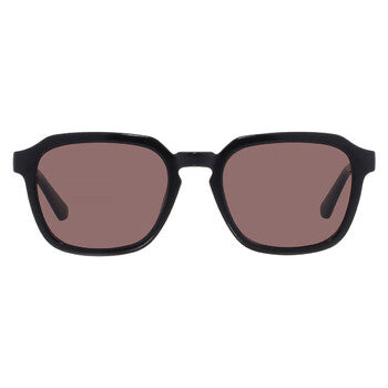 Dark Brown Rectangular Men's Sunglasses