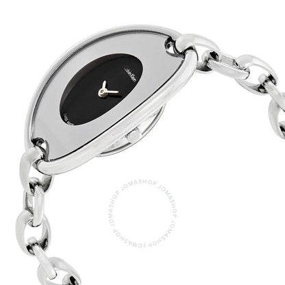 كالفن كلاين، ساعة نسائية صغيرة مميزة بمينا أسود