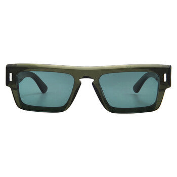 Green Rectangular Men's Sunglasses