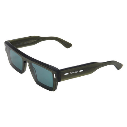 Green Rectangular Men's Sunglasses
