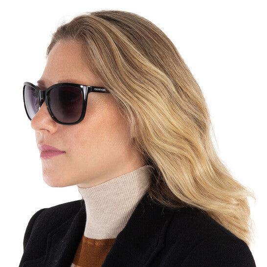 Grey Gradient Oversized Ladies Sunglasses