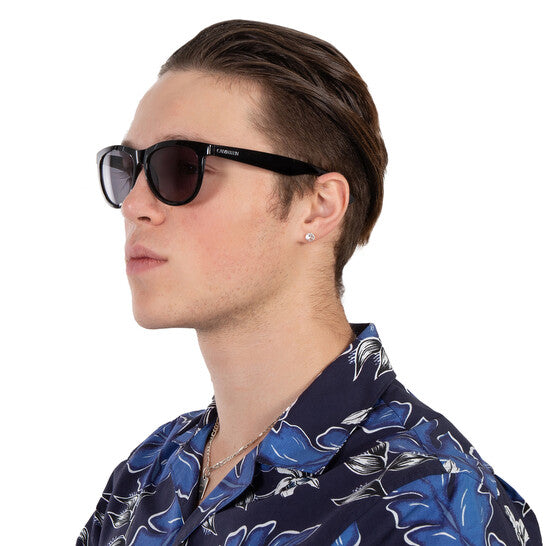 Grey Oval Men's Sunglasses