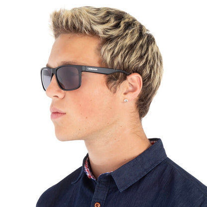 Grey Rectangular Men's Sunglasses