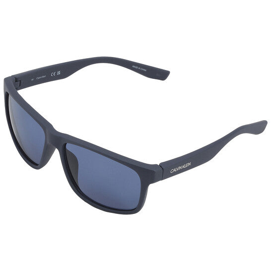 Blue Rectangular Men's Sunglasses
