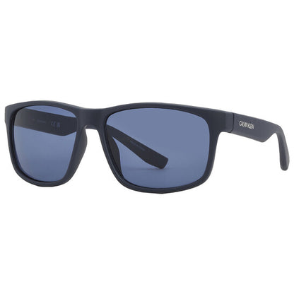 Blue Rectangular Men's Sunglasses