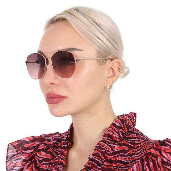 Pink Gradient Pilot Ladies Sunglasses