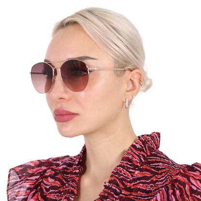 Pink Gradient Pilot Ladies Sunglasses