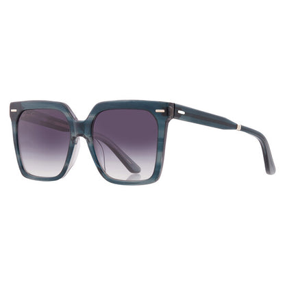 Smoke Gradient Square Ladies Sunglasses