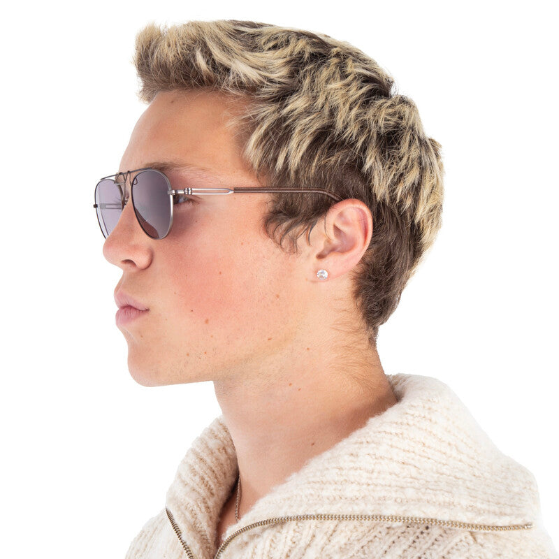 Titanium Grey Pilot Men's Sunglasses