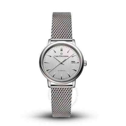 كارل ف. بوخرير، ساعة أدامافي أوتوماتيكية بمينا فضية للسيدات