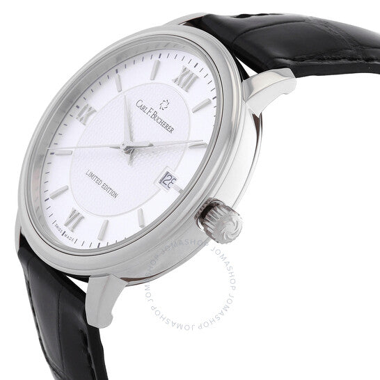 كارل ف. بوخرير، ساعة آدمافي أوتوماتيكية للرجال بمينا فضي