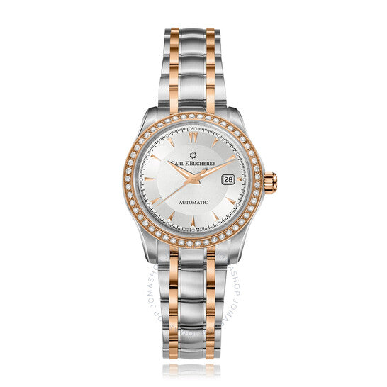 Carl F. Bucherer, Manero AutoDate Automatic Diamond Silver Dial Ladies Watch