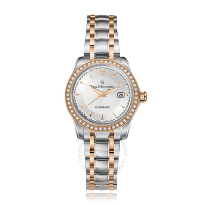 Carl F. Bucherer, Manero AutoDate Automatic Diamond Silver Dial Ladies Watch