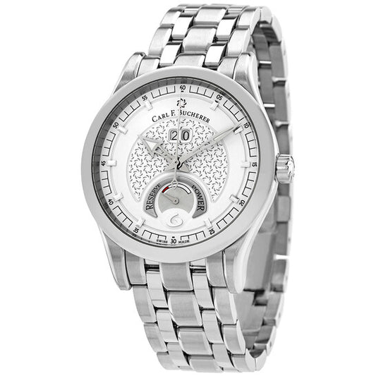 كارل ف. بوخرير، ساعة مانرو الأوتوماتيكية للرجال مع مؤشر احتياطي الطاقة