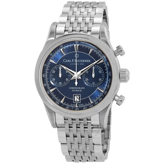 Carl F. Bucherer, Manero Chronograph Automatic Blue Dial Men's Watch