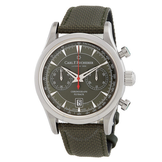 Carl F. Bucherer, Manero Chronograph Automatic Green Dial Men's Watch