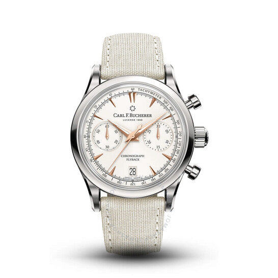 Carl F. Bucherer, Manero Chronograph Automatic White Dial Men's Watch