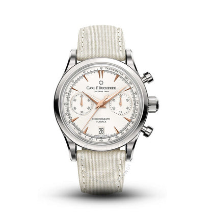 Carl F. Bucherer, Manero Chronograph Automatic White Dial Men's Watch