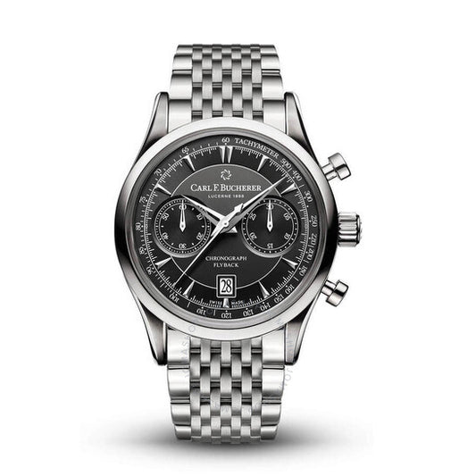 Carl F. Bucherer, Manero Flyback Chronograph Automatic Black Dial Men's Watch