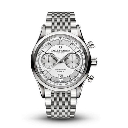 Carl F. Bucherer, Manero Flyback Chronograph Automatic Silver Dial Men's Watch