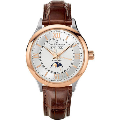 Carl F. Bucherer, Manero Moonphase Automatic Silver Dial Men's Watch