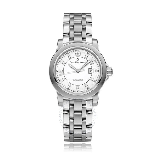 كارل ف. بوخرير، ساعة باترافي أوتو ديت أوتوماتيكية بمينا أبيض للسيدات