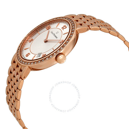 كارل ف. بوخرير، ساعة أدامافي أوتوماتيكية بمينا فضية مرصعة بالألماس للسيدات