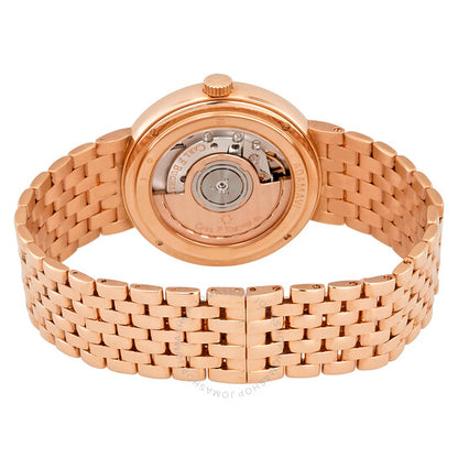 كارل ف. بوخرير، ساعة أدامافي أوتوماتيكية بمينا فضية مرصعة بالألماس للسيدات