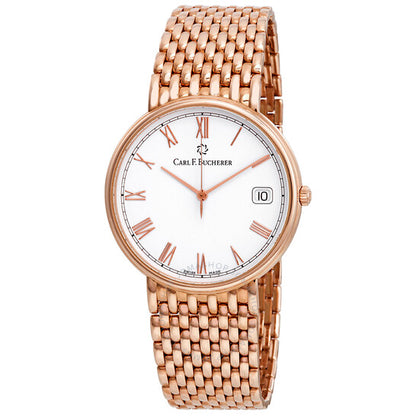 Carl F. Bucherer, Adamavi White Dial 18kt Rose Gold Ladies Watch