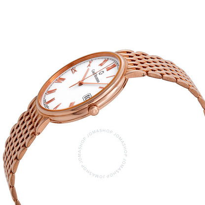 Carl F. Bucherer, Adamavi White Dial 18kt Rose Gold Ladies Watch