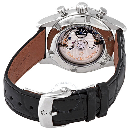 كارل ف. بوخرير، ساعة مانرو كرونوغراف أوتوماتيكية للرجال بمينا فضي