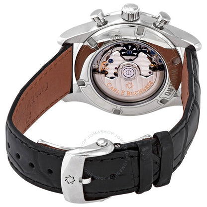 كارل ف. بوخرير، ساعة مانرو كرونوغراف أوتوماتيكية للرجال بمينا فضي