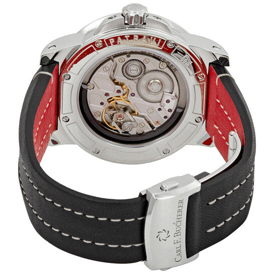 كارل ف. بوخرير، ساعة باترافي أوتوماتيكية للرجال بمينا أسود