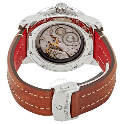 Carl F. Bucherer, Patravi Calendar Automatic Silver Dial Men's Leather Watch