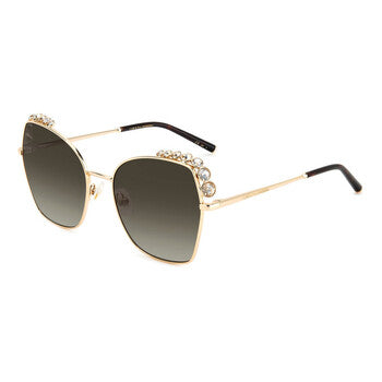 Brown Gradient Square Ladies Sunglasses