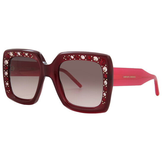 Brown Gradient Square Ladies Sunglasses