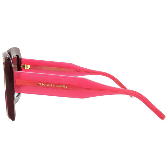 Brown Gradient Square Ladies Sunglasses