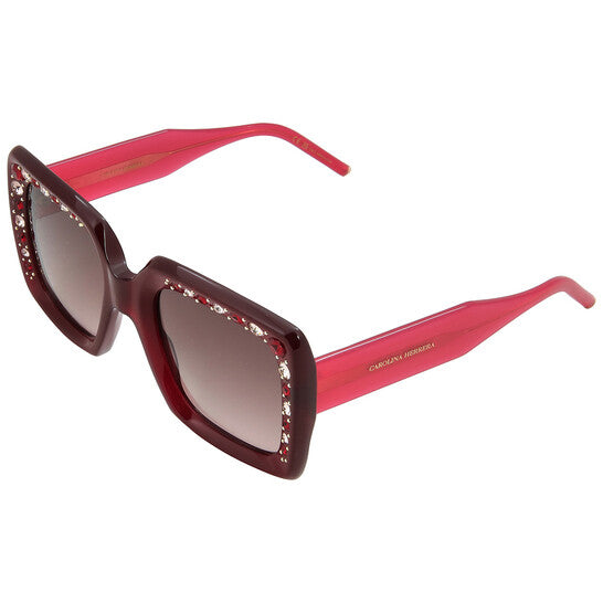 Brown Gradient Square Ladies Sunglasses