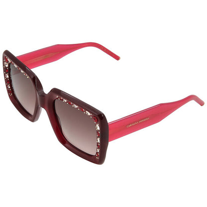 Brown Gradient Square Ladies Sunglasses