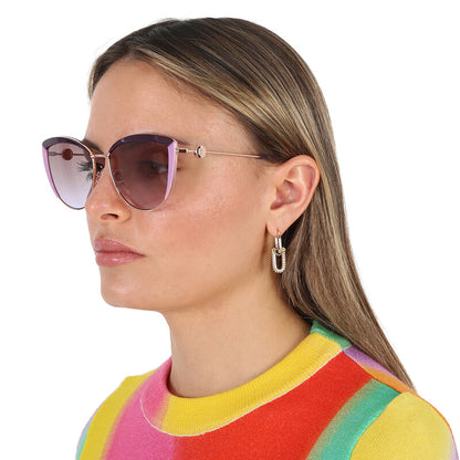 Brown Violet Cat Eye Ladies Sunglasses
