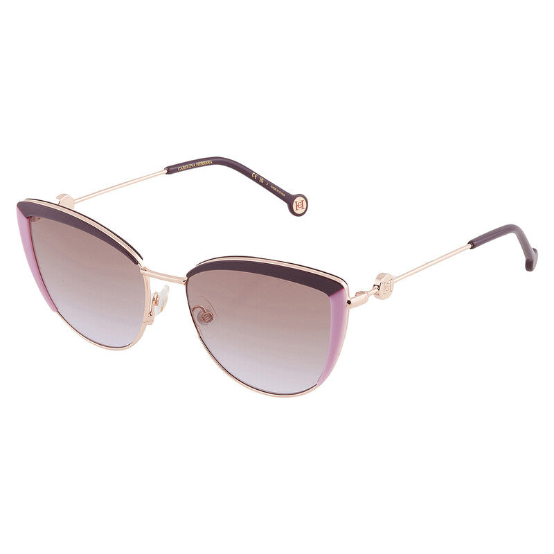 Brown Violet Cat Eye Ladies Sunglasses