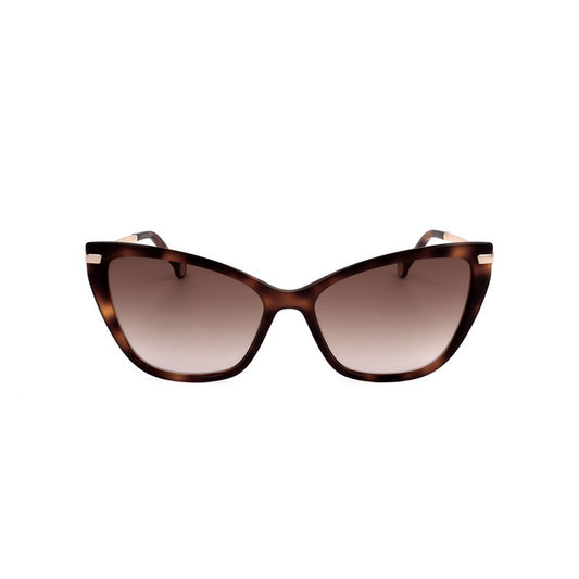 Ladies Brown Rectangular Sunglasses