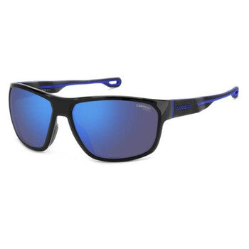 Blue Mirror Wrap Men's Sunglasses