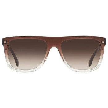 Brown Gradient Browline Men's Sunglasses