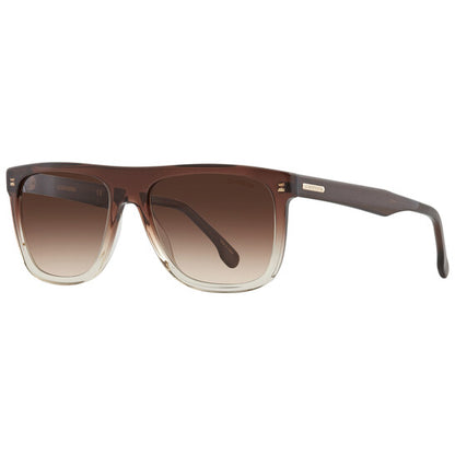 Brown Gradient Browline Men's Sunglasses