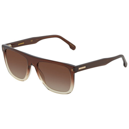 Brown Gradient Browline Men's Sunglasses