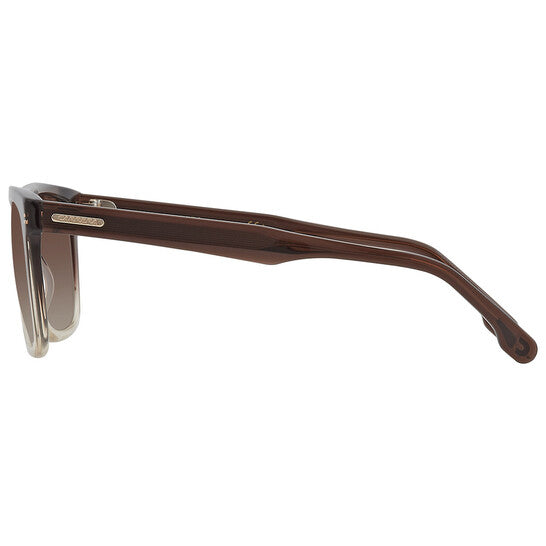 Brown Gradient Browline Men's Sunglasses