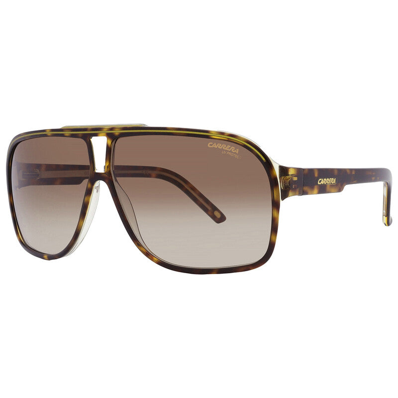 Brown Gradient Square Men's Sunglasses